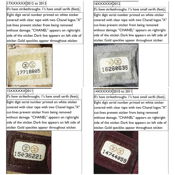 JUST SHARING! Chanel Serial Number Info - Picture 5 of 11